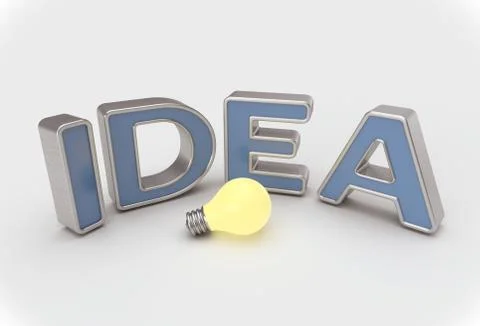 Idea Lightbulb Concept Illustrazione stock