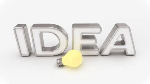 Idea Lightbulb Concept Illustrazione stock