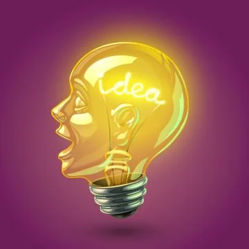 Idea lightbulb Stock Illustration