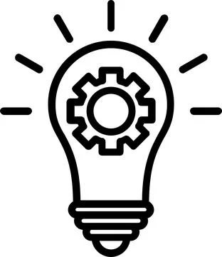 Idea Line Icon Design Stock Illustration