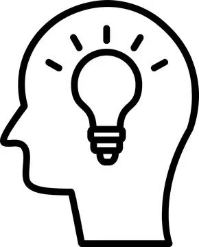 Idea Line Icon Design Stock Illustration