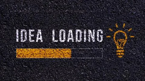 Idea loading concept with hyperspace suitable for business presentation pro.. Stock Photos