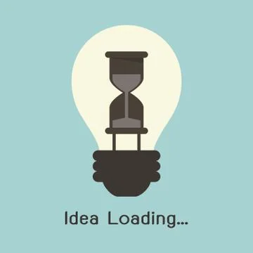 Idea loading Illustrazione stock