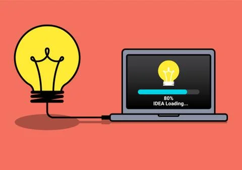 Idea loading Stock Illustration
