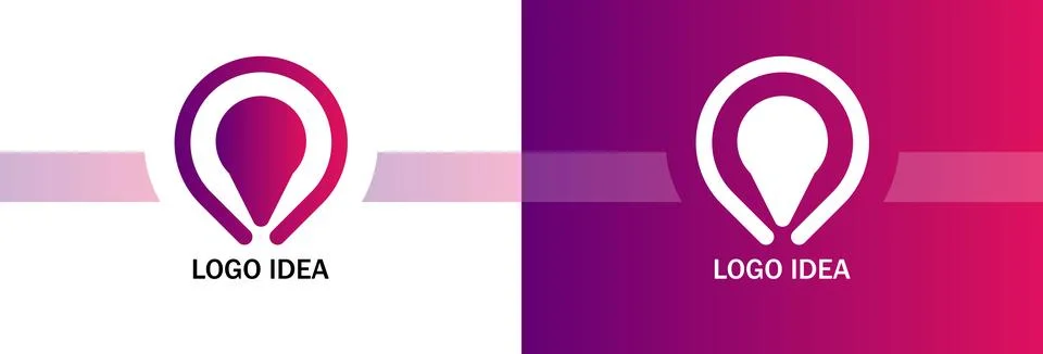 Idea Logo Template Design Vector. idea logotype for company line vector modern Stock Illustration