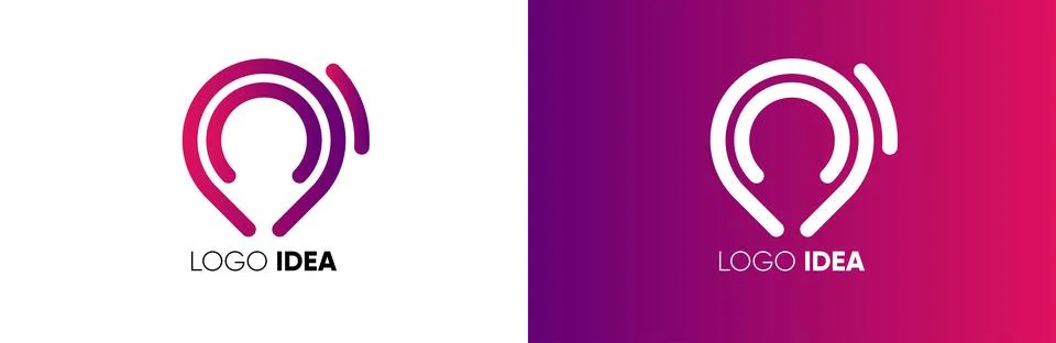 Idea Logo Template Design Vector. idea logotype for company line vector modern Stock Illustration