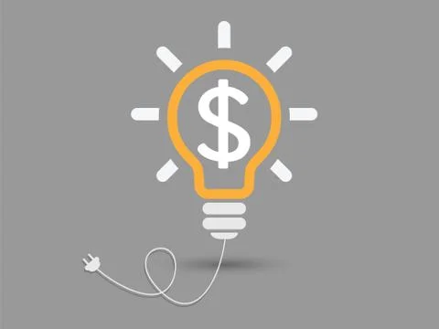 Idea to make money concept Stock Illustration