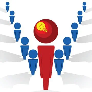 Idea man Stock-Illustration