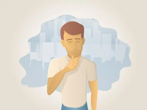 Idea man Stock Illustration