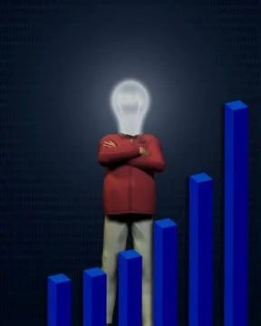Idea man Stock Illustration