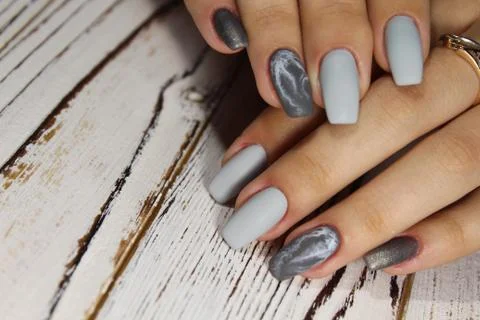 Idea for manicure Stock Photos