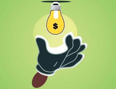 Idea is money Stock Illustration