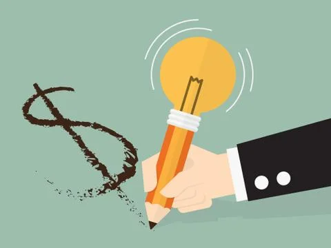 Idea money Stock Illustration