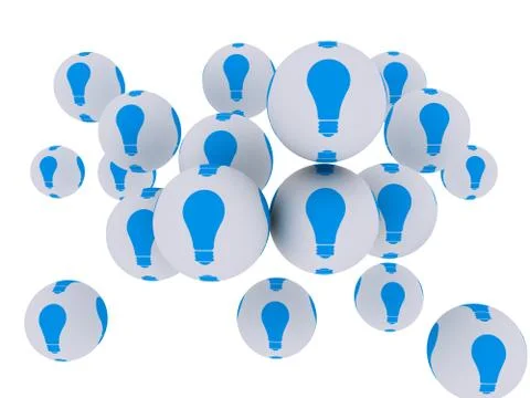 Idea on multiple spheres Stock Illustration