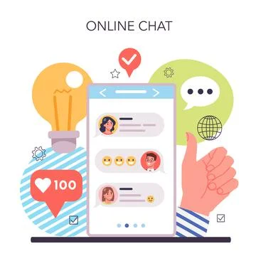 Idea online service or platform. Creative innovation and brainstorm. Stock Illustration