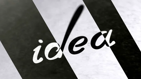 "idea" in the page. Negative image. Looping footage has 4K resolution. Stock Footage 105079633