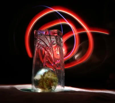 Idea of paint in light Stock Photos