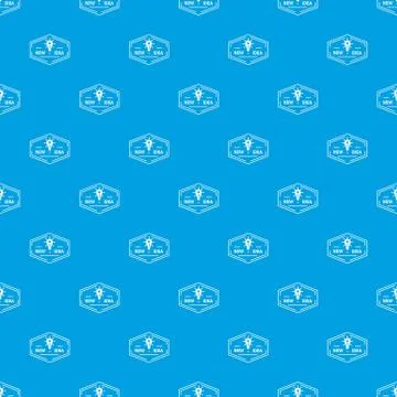 Idea pattern seamless blue Illustrazione stock