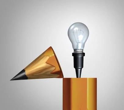 Idea Pencil Concept Stock Illustration