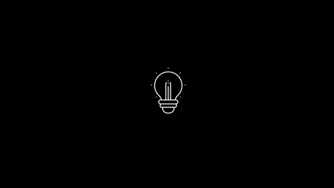 Idea with pencil icon motion video Stock Footage 302138969