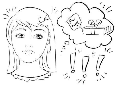 Idea of present for mother Stock Illustration