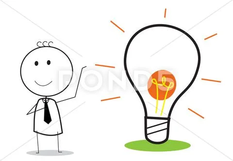 Idea presentation Stock Illustration
