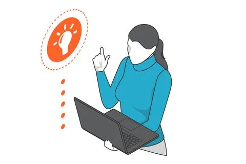 Idea of project activity, idea of project activity, brain storm,watering with Stock Illustration