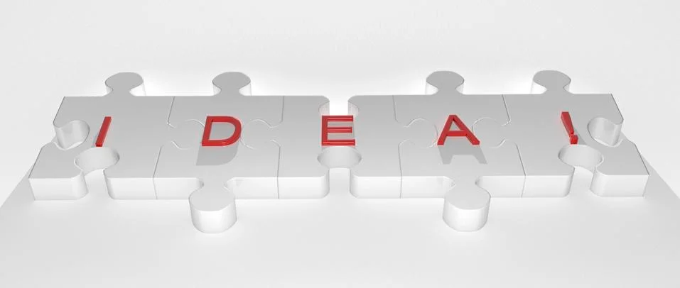Idea puzzle Stock Illustration