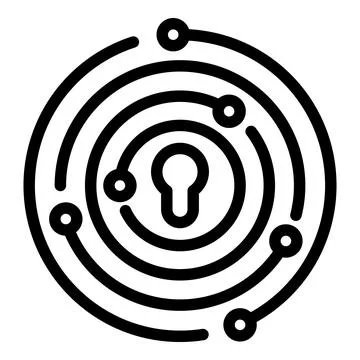 Idea reliability icon, outline style Stock Illustration
