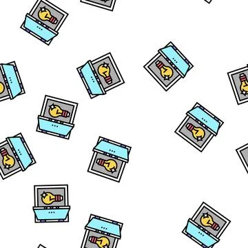 Idea for resolve problem vector seamless pattern Stock Illustration