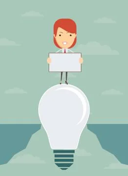 Idea to save from falling into the abyss Stock Illustration