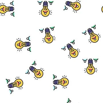 Idea for search potential client and crowdsoursing vector seamless pattern Stock Illustration