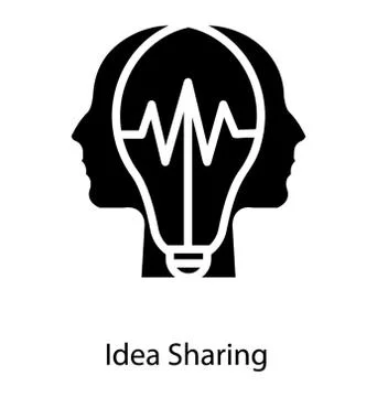 Idea Sharing Concept 스톡 일러스트