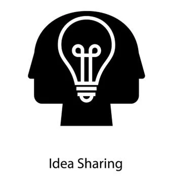 Idea Sharing Concept Illustrazione stock