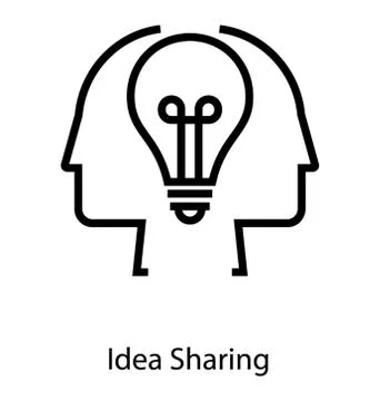 Idea Sharing Concept Stock Illustration