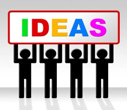 Idea sign indicating creativity display and concepts 스톡 일러스트