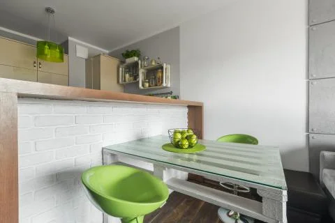 Idea for a small dining area Stock Photos