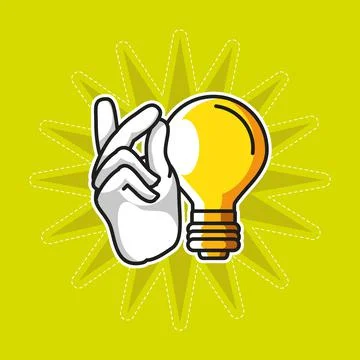 Idea snapping finger Illustrazione stock