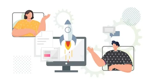 Idea Startup Launch - Transforming a concept to Viable Business with Collabor Stock Footage 324982644