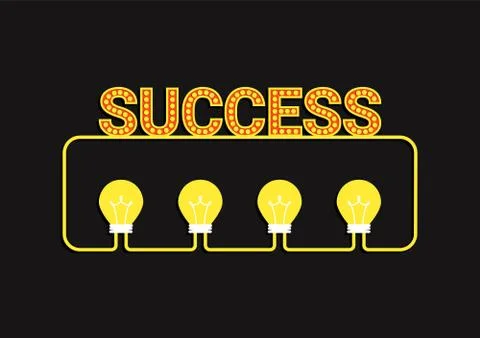 Idea success concept Stock Illustration