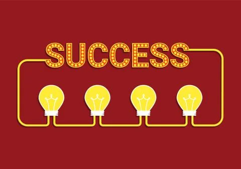 Idea success concept Stock Illustration