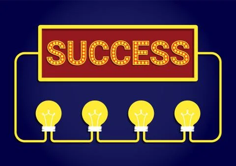 Idea success concept Stock Illustration