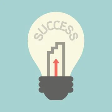 Idea to success Illustrazione stock