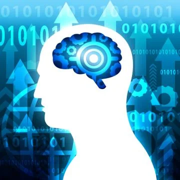 Idea target background Stock Illustration