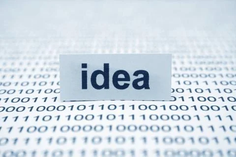  Idea text on binary data Idea text on binary data Copyright: xZoonar.com/... Foto stock