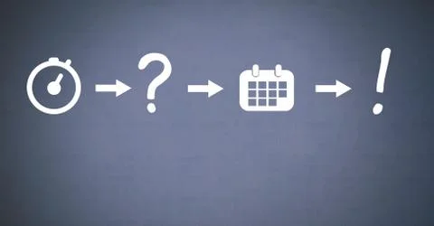 Idea thought and brainstorm process icons in sequence Illustrazione stock