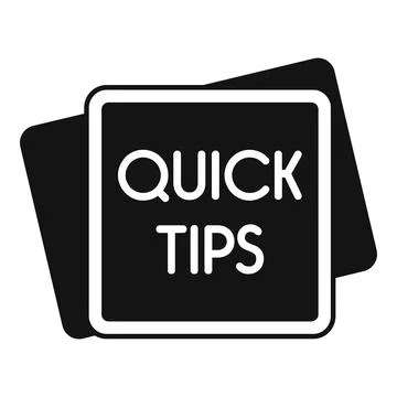 Idea tips icon simple vector. Quick tip Stock Illustration