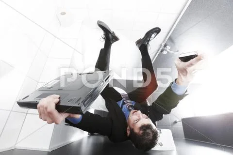Idea on the toilet seat Stock Photos