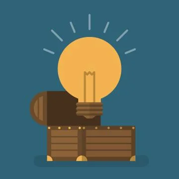 Idea is treasure Stock Illustration