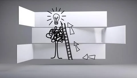 Idea tree on abstract background Stock Photos